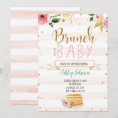 Baby brunch party uitnodiging (Voorkant / Achterkant)