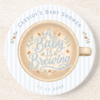 Baby Bruwt Koffie Baby Shower Zandsteen Onderzetter