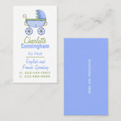 Baby Buggy Au Pair Custom Visitekaartje (Voorkant / Achterkant)