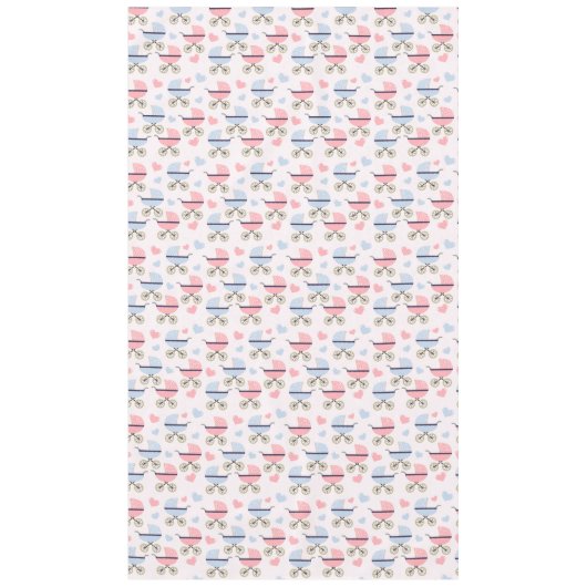  Baby buggy koets roze blauw Tafelkleed (Voorkant)
