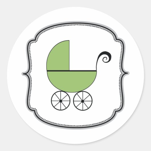 Baby Buggy Sticker (Voorkant)