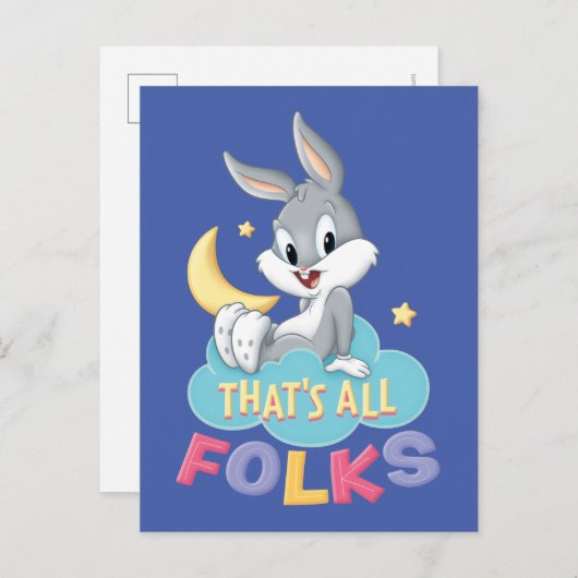 Baby BUGS BUNNY™ | Dat is allemaal mensen Uitnodiging Briefkaart (Voorkant / Achterkant)