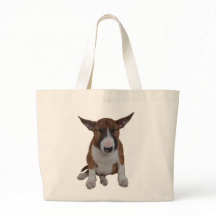 Baby Bull Terrier Canvas tas