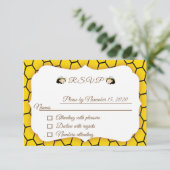 Baby Bumble Bee's Baby shower carte RSVP (Debout devant)