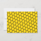Baby Bumble Bee's Baby shower carte RSVP (Dos)
