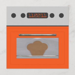 Baby Bun Recipe Uitnodiging (sinaasappel drie)