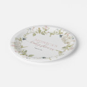 Baby Bunny Baby shower Papieren Bordje (Gekanteld)