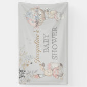 Baby Bunny Geslachtsneutrale heteluchtballon Spandoek (Verticaal)