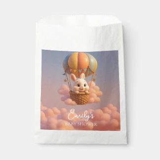 Baby Bunny Hot Air Balloon - Baby Shower Gift Bag Bedankzakje