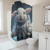 Baby Bunny in de ruimte Douchegordijn (In situ)