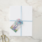 Baby Bunny in het voorjaar Cadeaulabel (Met Touw)