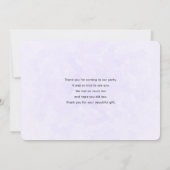 Baby Bunny in Spring Flowers Bedankkaart (Achterkant)