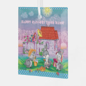 Baby Bunny little Glas Ornament (Voorkant links)