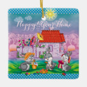 Baby Bunny little Keramisch Ornament (Voorkant)