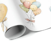 Baby Bunny met ballonnen Cadeaupapier (Rol Hoek)