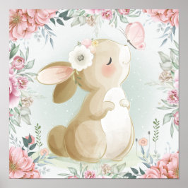 Baby bunny poster