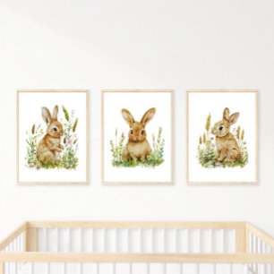 Baby Bunny Rabbit Fleur sauvage Nursery Baby Cadea