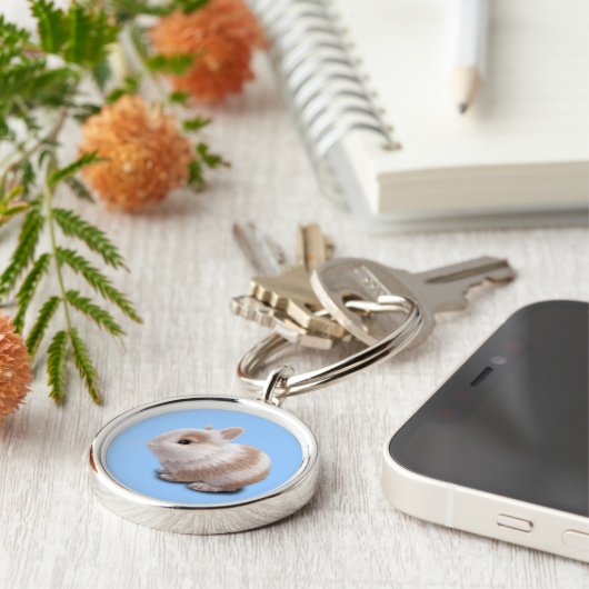 Baby Bunny Sleutelhanger (Zijkant)