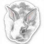 Baby Bunny Vinyl Sticker (Voorkant)
