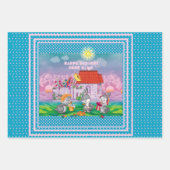 Baby Bunny Wrapping Paper Flat Sheet Set van 3 (Voorkant)