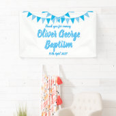 Baby Bunting Blauwe Doop Favor Spandoek (Insitu)