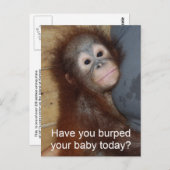 Baby Burp Briefkaart (Voorkant / Achterkant)