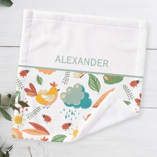 Baby burp cloth farm, shoulder cloth