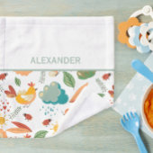 Baby burp cloth farm, shoulder cloth