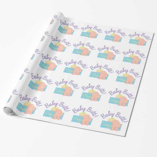 Baby Butt Cadeaupapier (Uitgerold)