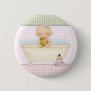 Baby- Buttonnen, ronddraaien: Collectie van zoete Ronde Button 5,7 Cm