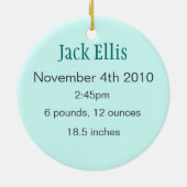 "Baby C" Aangepaste versiering voor veelvouden Keramisch Ornament (Achterkant)