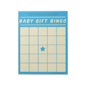 Baby-Cadeau Bingo Baby shower Jeu Bloc-notes bleu (Tourné)