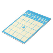 Baby-Cadeau Bingo Baby shower Jeu Bloc-notes bleu (Incliné)