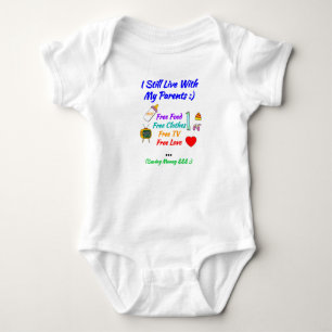 Baby Cadeau: Ik woon nog steeds bij mijn ouders - Romper