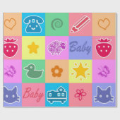 Baby Cadeaupapier (Vlak)