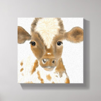 Baby Calf Canvas Afdruk