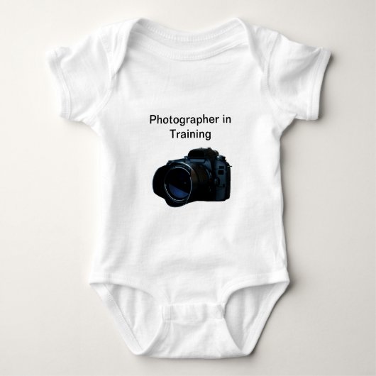 Baby camera fotograaf romper (Voorkant)