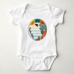 Baby Camp Beaver, Opossum, Snake Personaliseren Romper