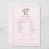 Baby Candy mignonne Ours Brown Girl Douche Carte d (Devant)