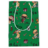 Baby Carols Patroon Medium Cadeauzakje (Voorkant)