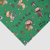 Baby Carols Patroon Tissuepapier (Detail)