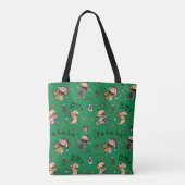 Baby Carols Patroon Tote Bag (Achterkant)