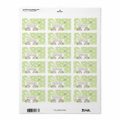 Baby Carriage Baby shower adreslabel Etiket (Full Sheet)