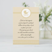  Baby Carriage Baby shower Kaart (Staand voorkant)