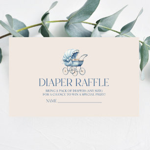  Baby Carriage Baby shower Luier Raffle Informatiekaartje