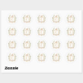 Baby Carriage Monogram C | Neutrale Sticker (Vel)