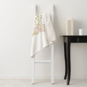 Baby Carriage Monogram "K" Nursery Sherpa Deken (In situ)