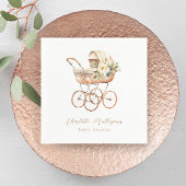  Baby Carriage Neutraal Baby shower Servet