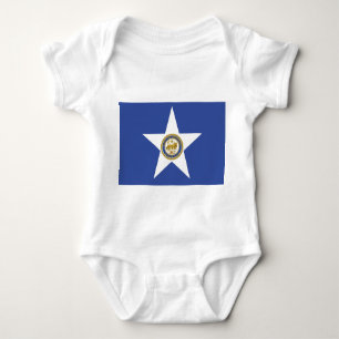Baby carrosserie met vlag van Houston, VS Romper