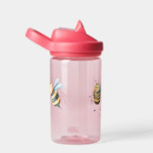 Baby Cartoon Bijen gepersonaliseerd Waterfles (Rechts)
